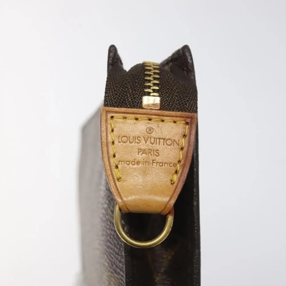 Louis Vuitton Monogram Bucket PM Accessory Pouch Brown